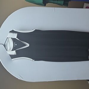 Karl Lagerfeld Black and White Knit Sweater Dress